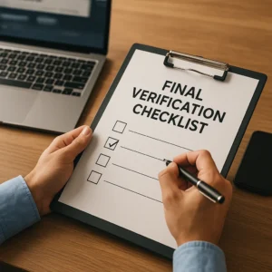 A Final Verification Checklist for Trial Shoppers