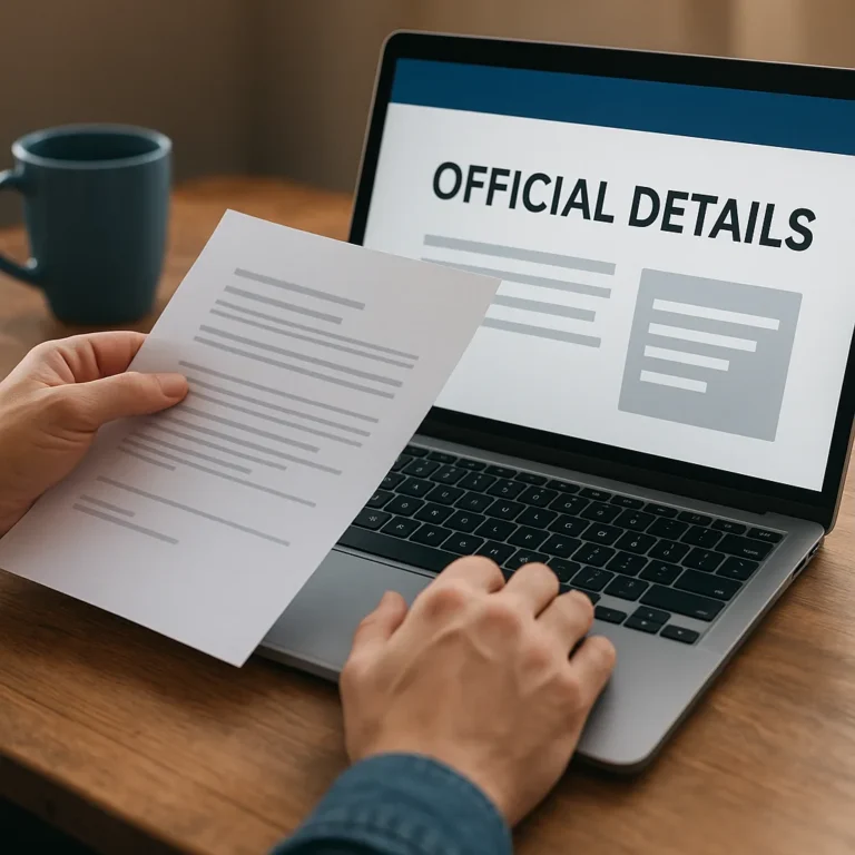 Check Official Details Before You Apply