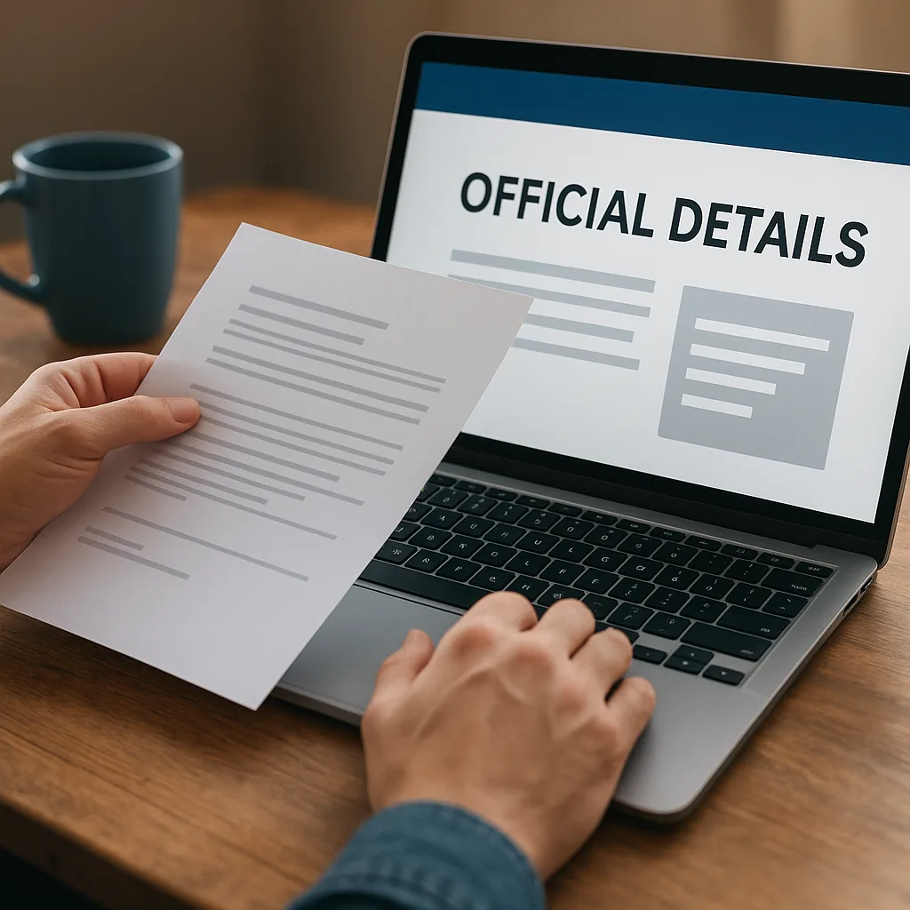 Check Official Details Before You Apply